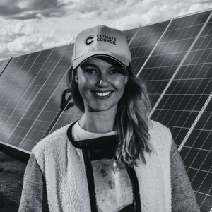 Clare Herschell board member of Surfers For Climate