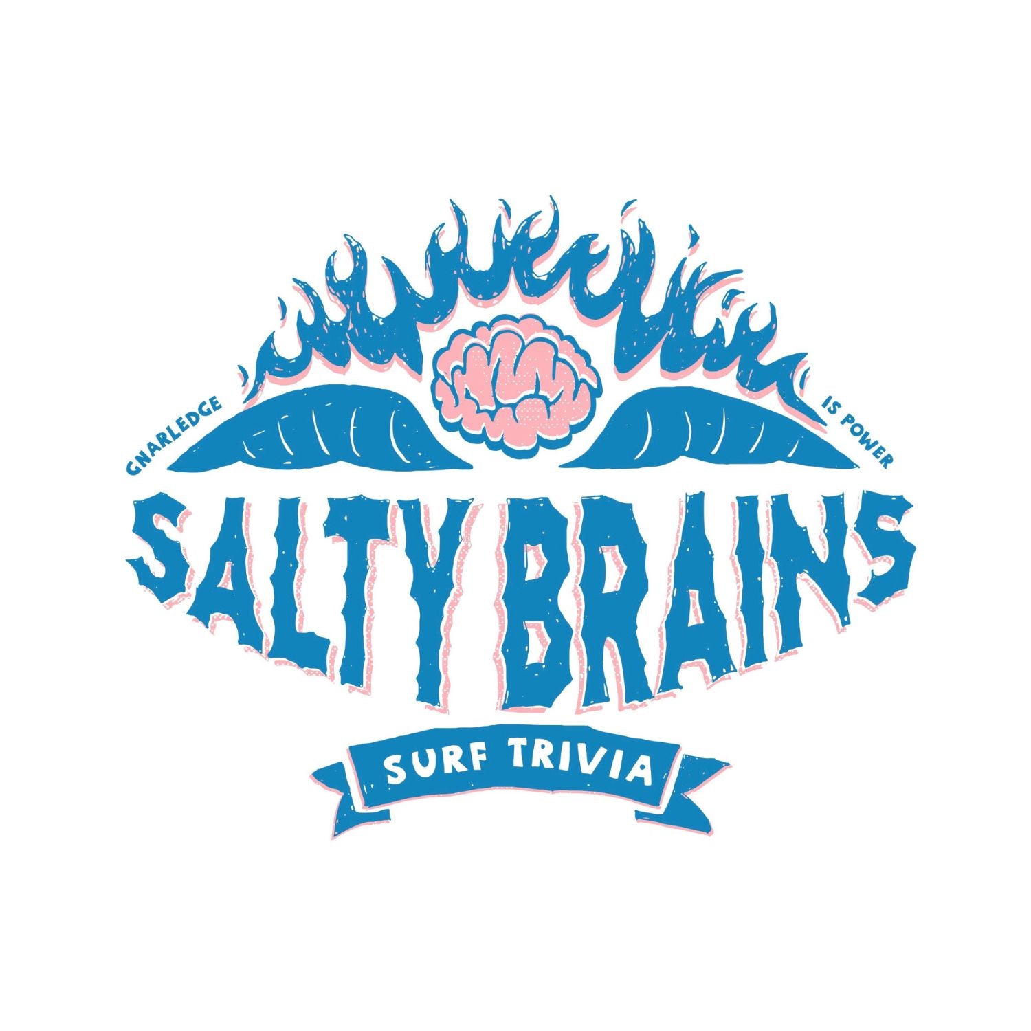 Surfers for Climate Salty Brains Trivia Logo