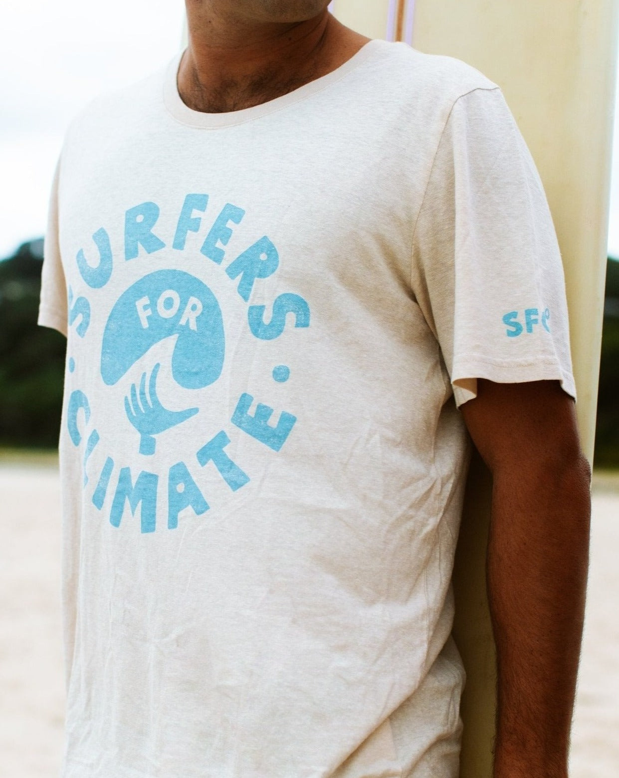 Surfers for Climate Premium Hemp Tee